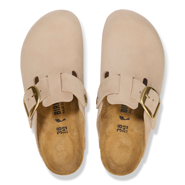 Birkenstock 1028052 Boston Big Buckle Nubuck Sandcastle Narrow