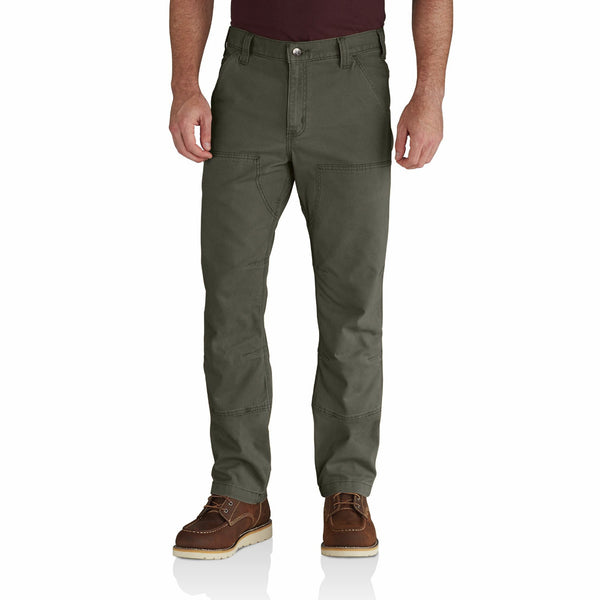 Carhartt 102802-MOS  Men's Relaxed Straight Rigby Double-Front Dungaree - Moss