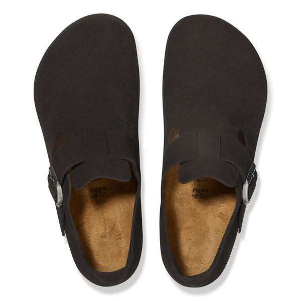 Birkenstock 1028078 Women's London Black Suede Narrow