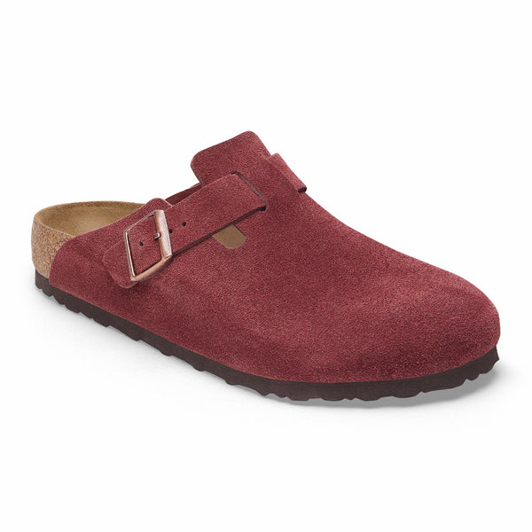 Birkenstock 1028312 Boston Zinfandel Suede Leather - Narrow