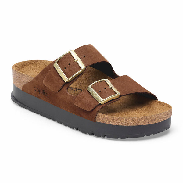 Birkenstock 1028366 Arizona Dark Tea Flex Platform - Narrow