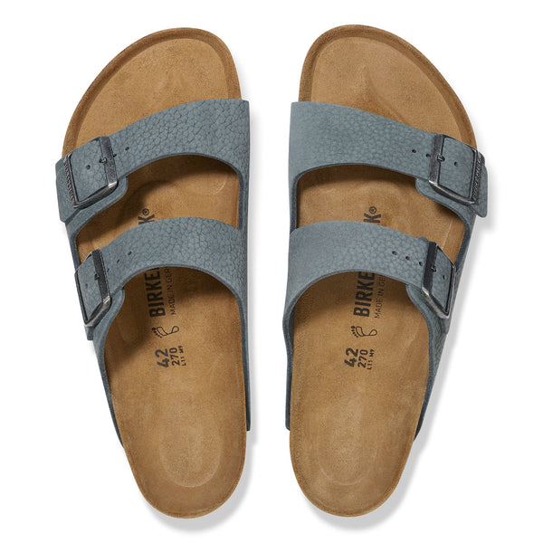 Birkenstock 1029182 Men's Arizona Basalt Gray Nubuck