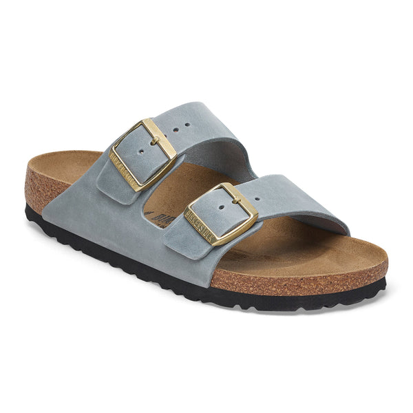 Birkenstock 1029253 Arizona Oiled Leather Basalt Gray Narrow