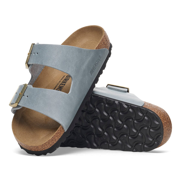 Birkenstock 1029197 Arizona Oiled Leather Basalt Gray