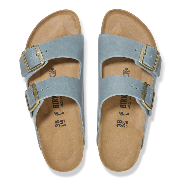 Birkenstock 1029197 Arizona Oiled Leather Basalt Gray