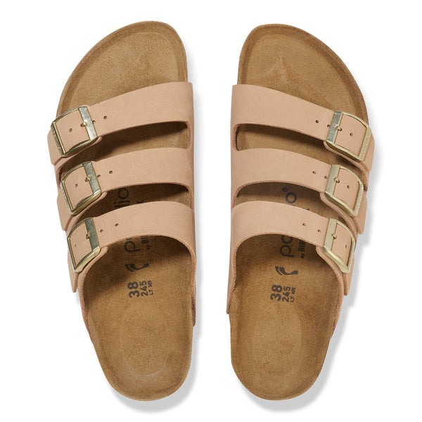 Birkenstock 1029760 Florida III Platform Nubuck Sandcastle Narrow