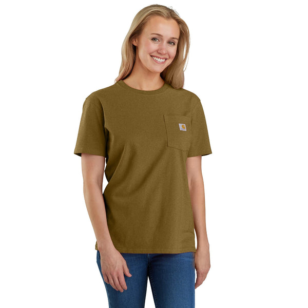 Carhartt 103067-SNSL Women's Loose Fit Heavyweight Short-Sleeve Pocket T-Shirt - Seasonal Colors