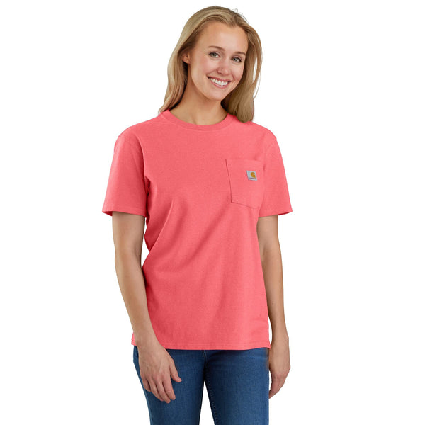 Carhartt 103067-SNSL Women's Loose Fit Heavyweight Short-Sleeve Pocket T-Shirt - Seasonal Colors