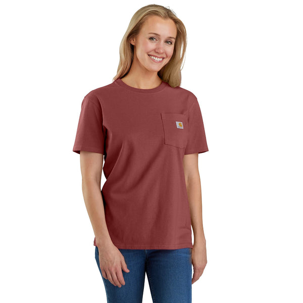 Carhartt 103067-SNSL Women's Loose Fit Heavyweight Short-Sleeve Pocket T-Shirt - Seasonal Colors