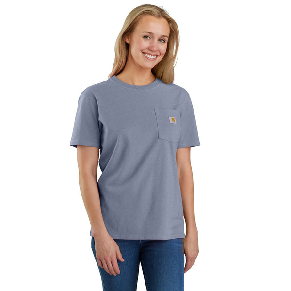 Carhartt 103067-SNSL Women's Loose Fit Heavyweight Short-Sleeve Pocket T-Shirt - Seasonal Colors