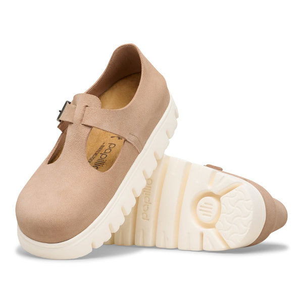 Birkenstock 1031223 Paris Chunky Suede Warm Sand Narrow