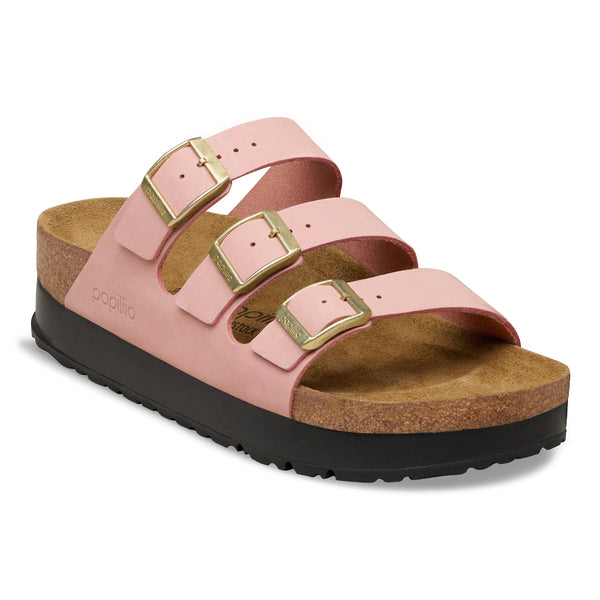 Birkenstock 1031402 Florida III Flex Platform Pink Clay Nubuck Narrow