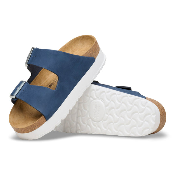 Birkenstock 1031404 Arizona Flex Platform Nubuck New Navy Narrow