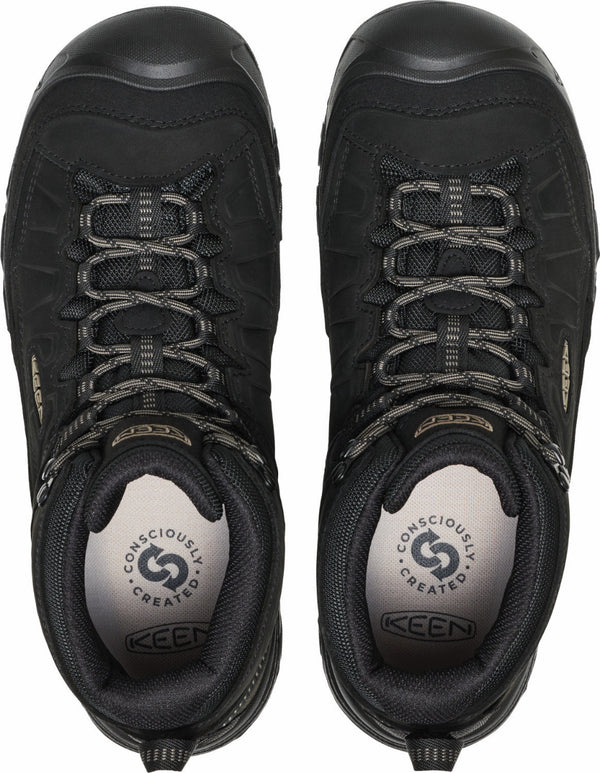 KEEN 1031782 Men's Targhee IV Mid WP Wide - Triple Black