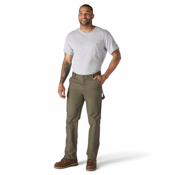 Carhartt 103279-217 Men's Relaxed Straight Rugged Flex Duck Dungaree - Tarmac