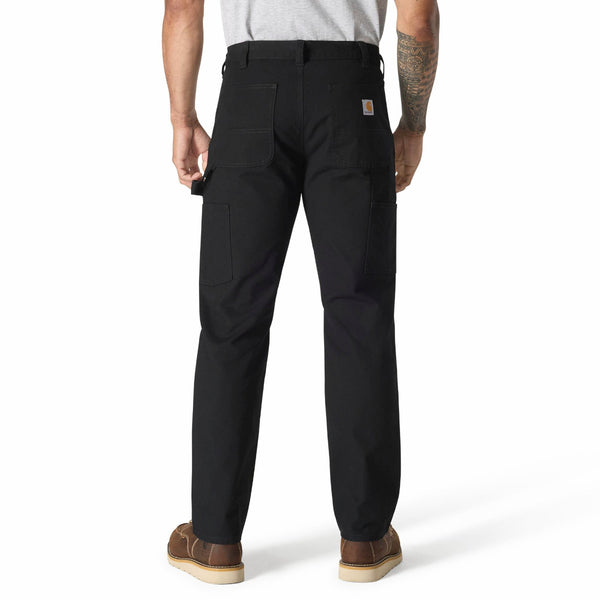 Carhartt 103279-BLK Men's Relaxed Straight Rugged Flex Duck Dungaree - Black