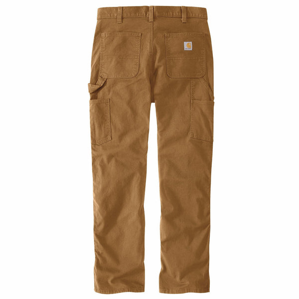 Carhartt 103334-211 Men's Relaxed Straight Rugged Flex Duck Double-Front Dungaree - Carhartt Brown
