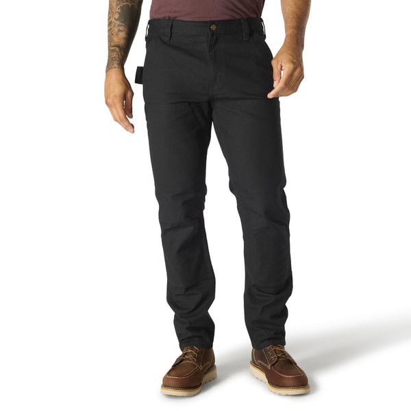 Carhartt 103340-001 Men's Slim Tapered Rugged Flex Duck Double-Front Dungaree - Black