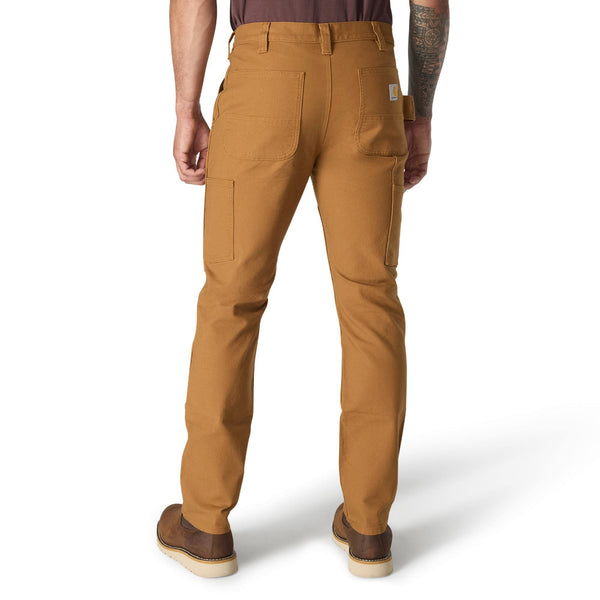 Carhartt 103340-211 Men's Slim Tapered Rugged Flex Duck Double-Front Dungaree - Carhartt Brown