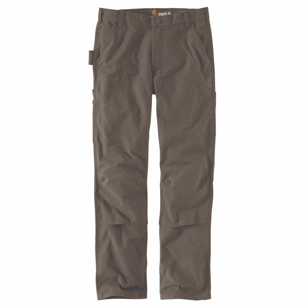 Carhartt 103340-217 Men's Slim Tapered Rugged Flex Duck Double-Front Dungaree - Tarmac