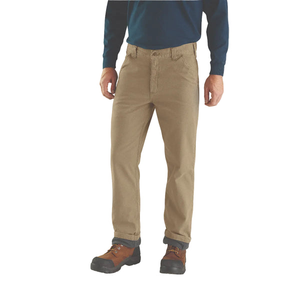 Carhartt 103342-253 Men's Relaxed Straight Rigby Lined Dungaree - Dark Khaki
