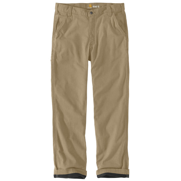 Carhartt 103342-253 Men's Relaxed Straight Rigby Lined Dungaree - Dark Khaki