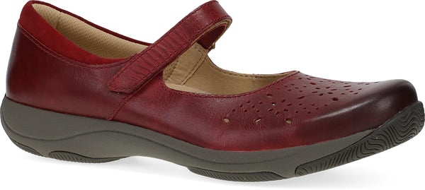 Dansko 10402045300 Women's Stacy - Red Waxy Burnished - Wide
