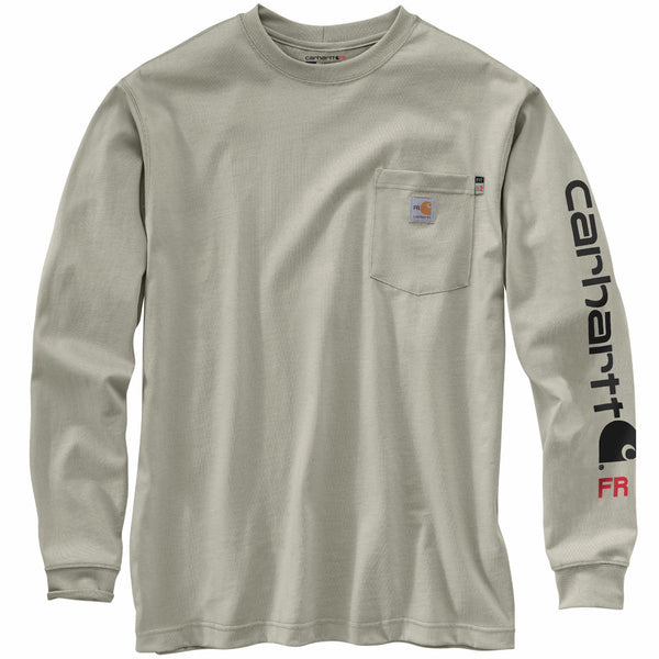 Carhartt 104130 Men's FR Force Irvine Loose LS Logo T-Shirt