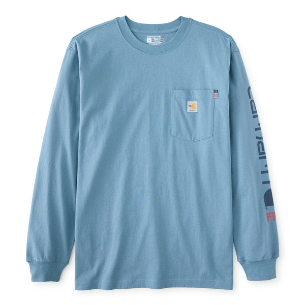 Carhartt 104130 Men's FR Force Irvine Loose LS Logo T-Shirt