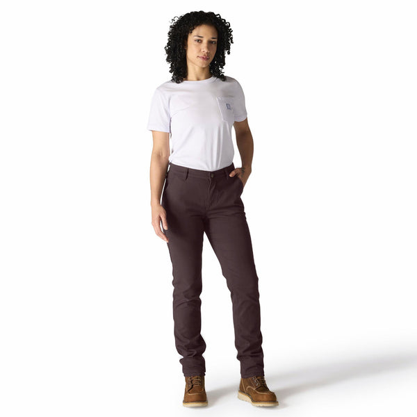 Carhartt 105113-BB3 Women's The Essential Ashland Pant - Dark Sepia