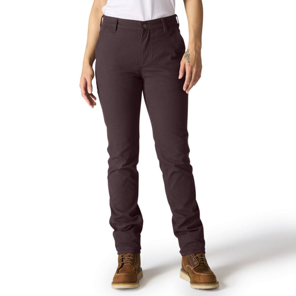 Carhartt 105113-BB3 Women's The Essential Ashland Pant - Dark Sepia