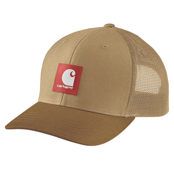 Carhartt 105216-SNSLS26 Men's Rugged Flex Twill Mesh Back Logo Patch Cap