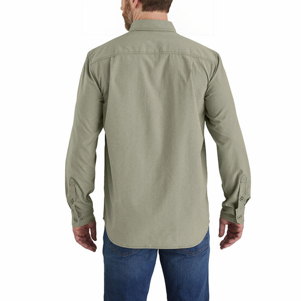 Carhartt 105291 Men's Force Sun Defender Chambray Relaxed LS Shirt