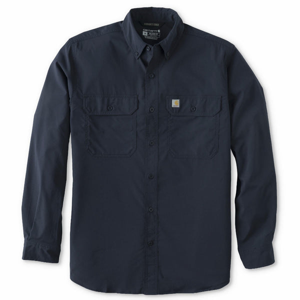 Carhartt 105291 Men's Force Sun Defender Chambray Relaxed LS Shirt