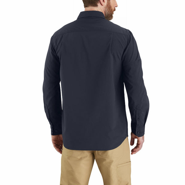 Carhartt 105291 Men's Force Sun Defender Chambray Relaxed LS Shirt