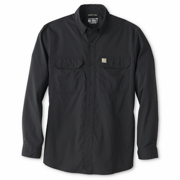 Carhartt 105291 Men's Force Sun Defender Chambray Relaxed LS Shirt