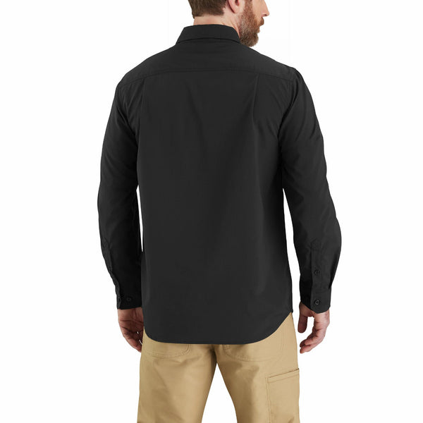Carhartt 105291 Men's Force Sun Defender Chambray Relaxed LS Shirt