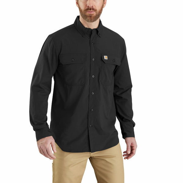 Carhartt 105291 Men's Force Sun Defender Chambray Relaxed LS Shirt