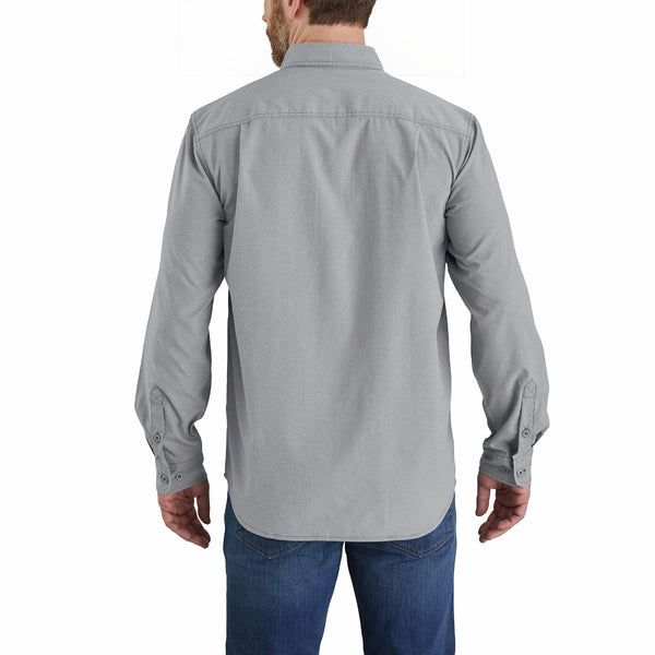 Carhartt 105291 Men's Force Sun Defender Chambray Relaxed LS Shirt