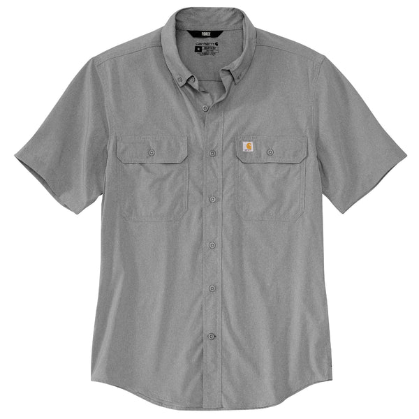 Carhartt 105292 Men's Force Sun Defender Chambray Relaxed SS Shirt