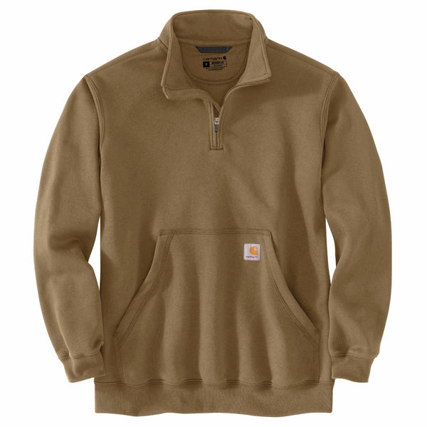 Carhartt 105294-F26 Men's Marquette Quarter Zip Mock-Neck Sweatshirt