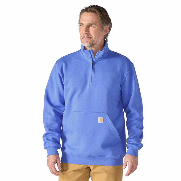 Carhartt 105294-F26 Men's Marquette Quarter Zip Mock-Neck Sweatshirt