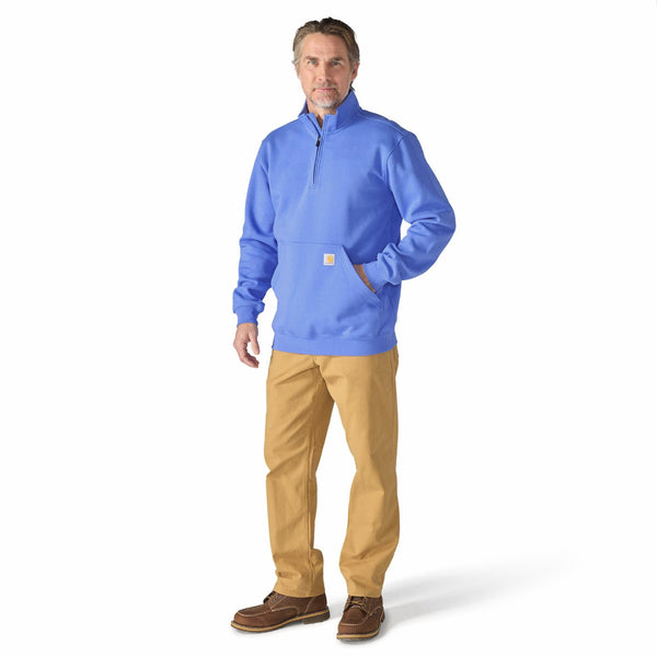 Carhartt 105294-F26 Men's Marquette Quarter Zip Mock-Neck Sweatshirt