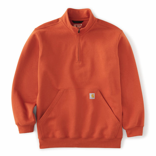 Carhartt 105294-F26 Men's Marquette Quarter Zip Mock-Neck Sweatshirt