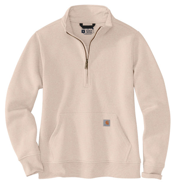 Carhartt 105295 Women's Relaxed Fit Midweight Quarter-Zip Mock-Neck Sweatshirt