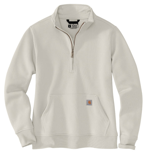 Carhartt 105295 Women's Relaxed Fit Midweight Quarter-Zip Mock-Neck Sweatshirt
