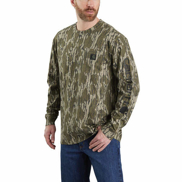 Carhartt 105483 Men's Dearborn Loose LS Camo T-Shirt