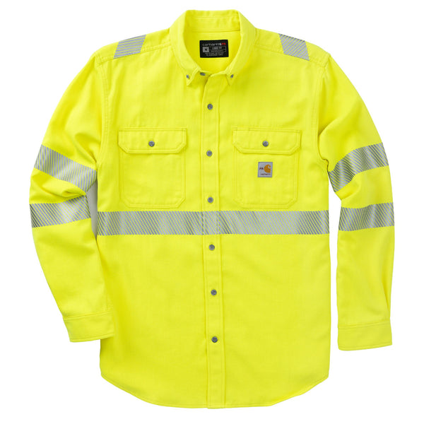 Carhartt 105785 Men's FR HV Force Twill LS Class 3 Shirt