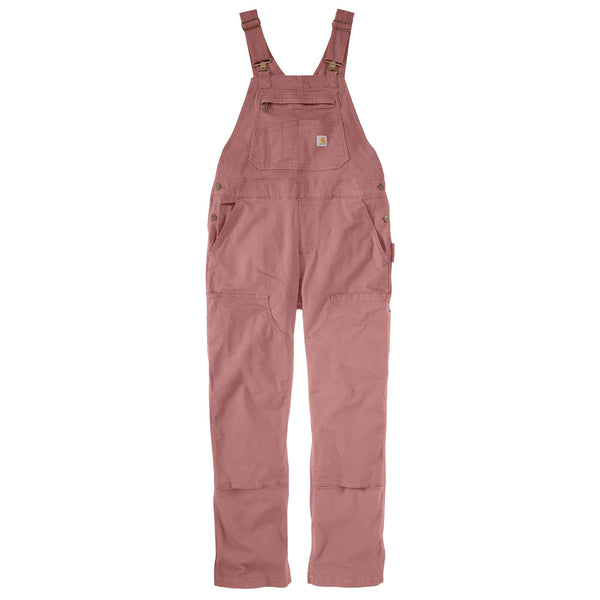 Carhartt 106001-P54 Women's Rugged Flex Loose Fit Canvas Bib Overall - Rose Tint