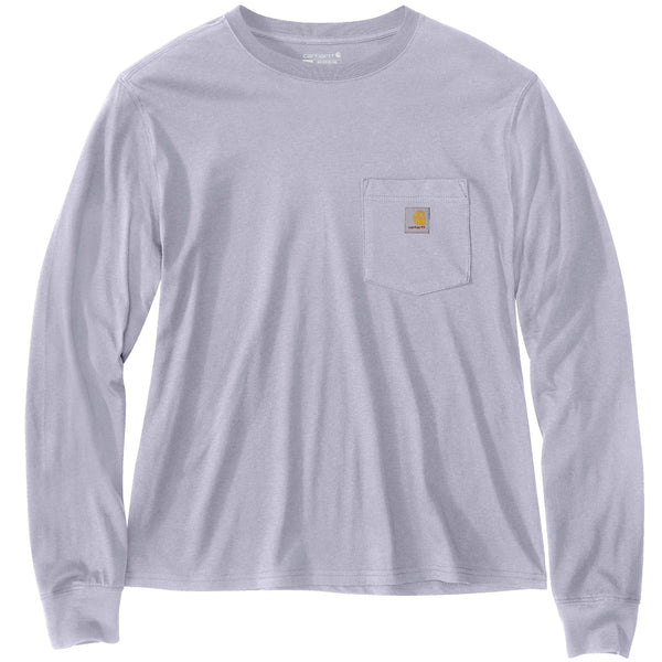 Carhartt 106121-SNSL Women's Tencel Fiber Series Loose Fit Long-Sleeve Pocket T-Shirt